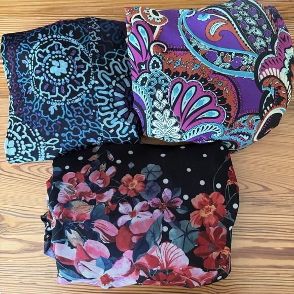 Catherines Tops - Catherine’s Women’s Tops 2X ~SET OF 3~ Bohemian Blouses Stretchy Flowy Cool EUC